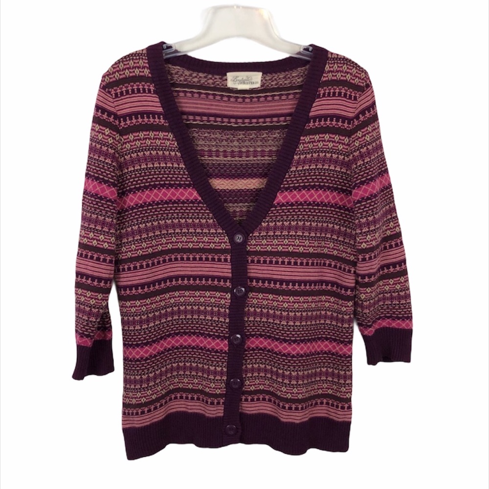 Forever 21 Boutique Button Down Cotton Sweater